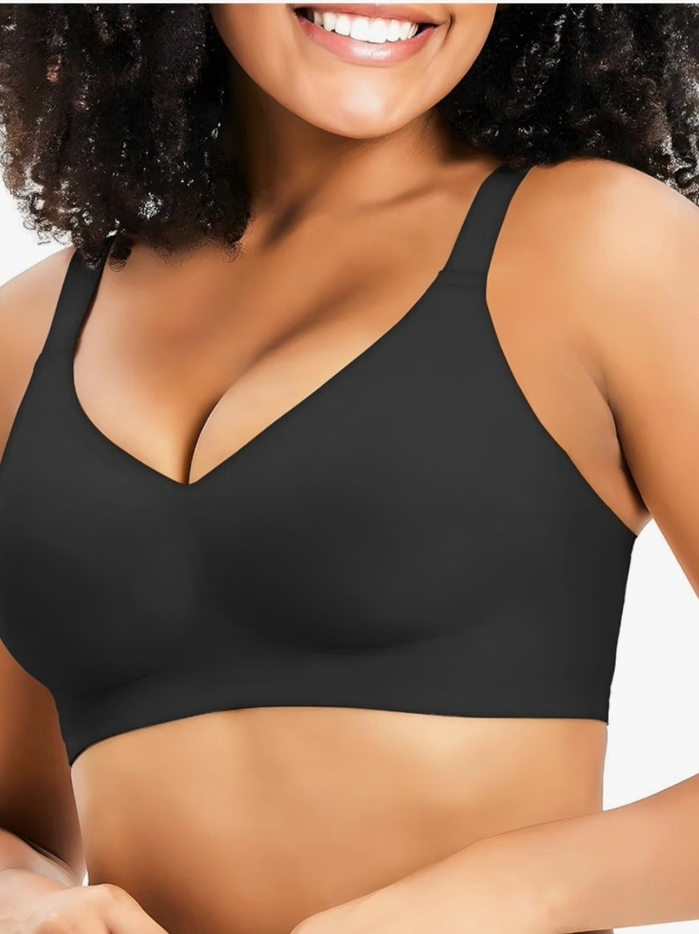 Everyday Seamless Wireless Bra - Black